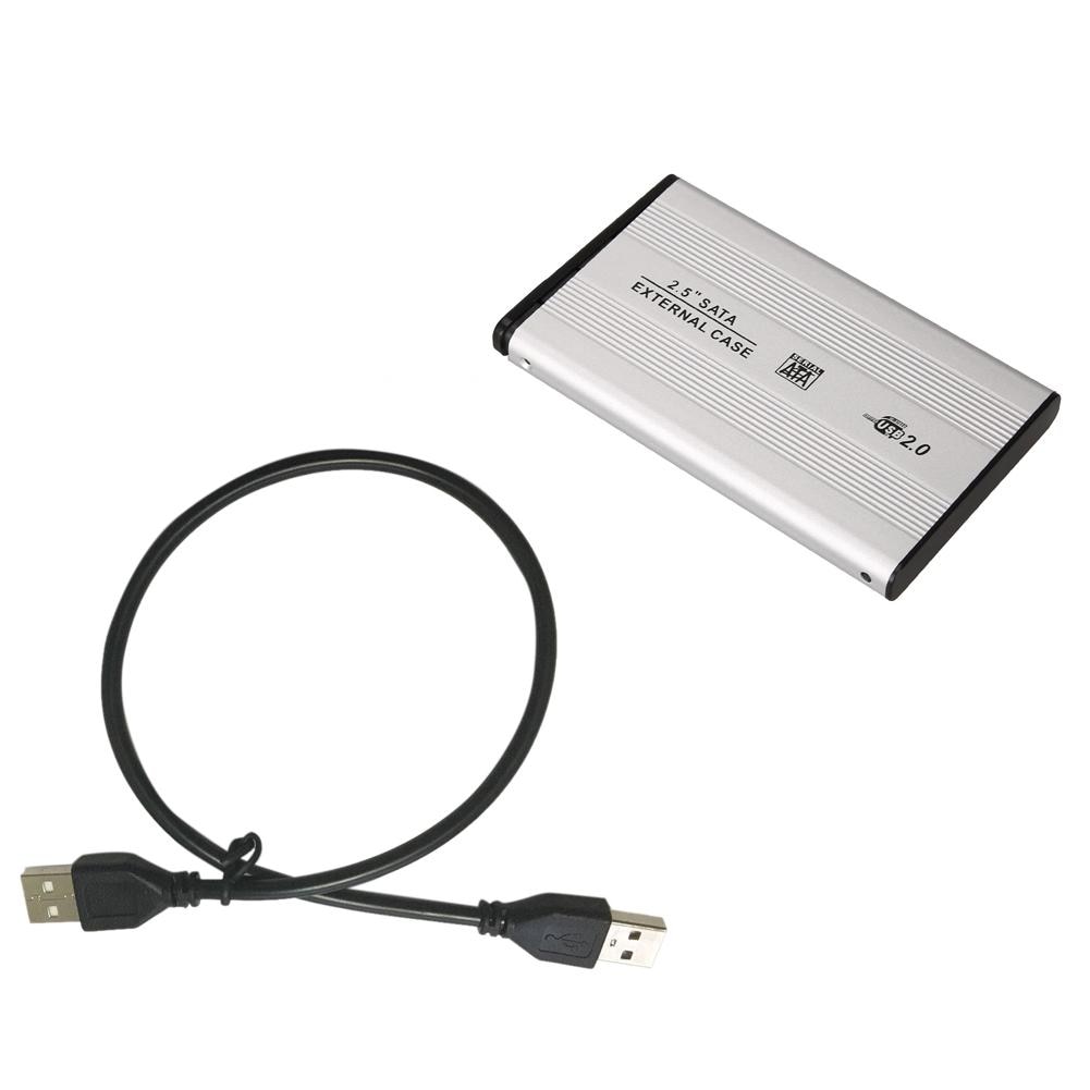 Vodool 2.5 tum usb 2.0 sata extern mobil hårddisk box aluminiumlegering skal hdd kapsling hårddisk fodral