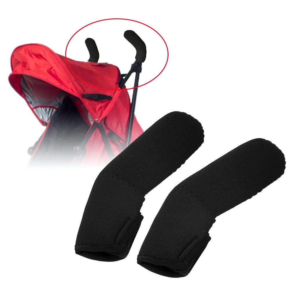 2 st / set barnvagn handtag täcka barnvagnar armstöd täcker självhäftande elastiskt vattentätt grepp täcka barnvagn tillbehör