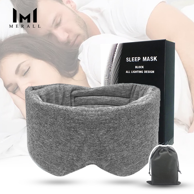 Large Silk Sleep Mask For Eyes Sleeping Aid Blindfold Block Out Light Eyeshade Cover Shade Patch Soft Bandage On Eye Slaapmasker