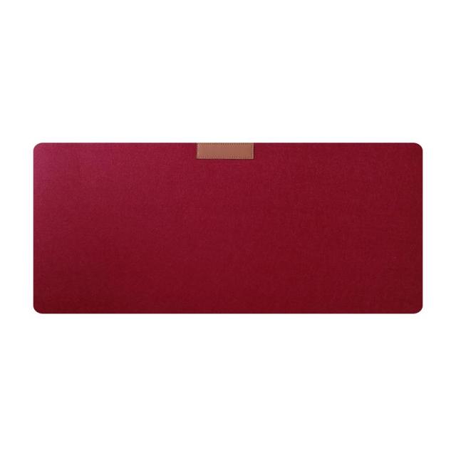 30X60 Kantoor Computer Bureau Mat Tafel Toetsenbord Grote Muismat Wolvilt Laptop Kussen Bureau Antislip Mat Gamer mousepad Mat: Red wine