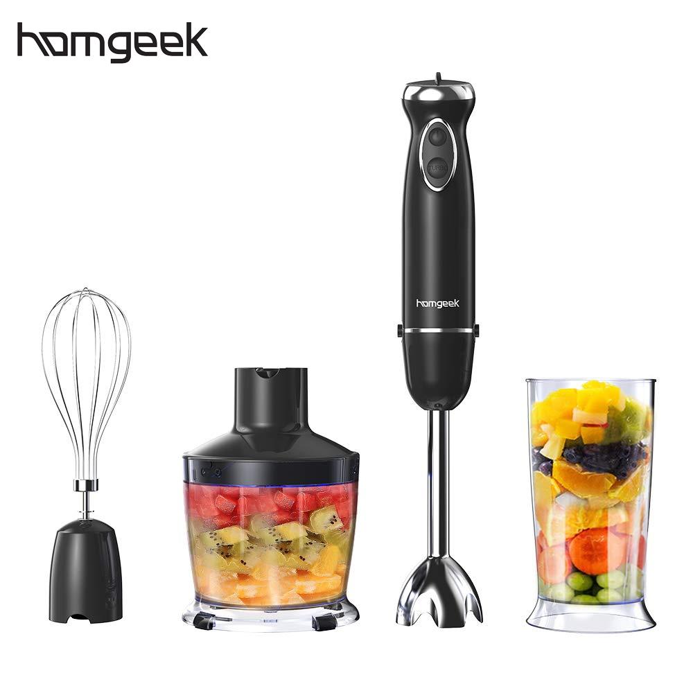 Homgeek Onderdompeling Blender Keuken 4-In-1 800W Draagbare Juicers Hand Stick Blender Mixer Groente Vleesmolen staafmixer: tpye 1