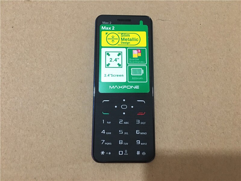 MAXFONE MAX 2 Push Button Mobile Phone 2.4 Inch Dual Sim Basic Big Keyboard Bluetooth Flashlight MP3 Camera BigHorn CellPhone