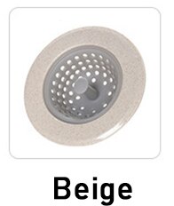 1 sztuk silikonowe kuchenne sitko robić zlewu wtyczka odpływowa filtr robić zlewu kolektor odpadów kuchnia podłoga w łazience akcesoria przeciw zatykaniu: Beige