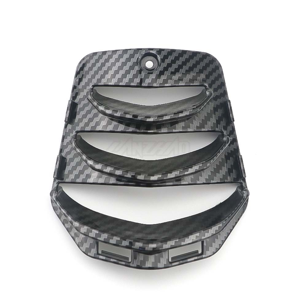 Couvercle de klaxon de moto, incrustation de cravate, protecteur de gril, décoration, accessoires ABS pour Vespa Sprint 125 150 2024: Gris foncé