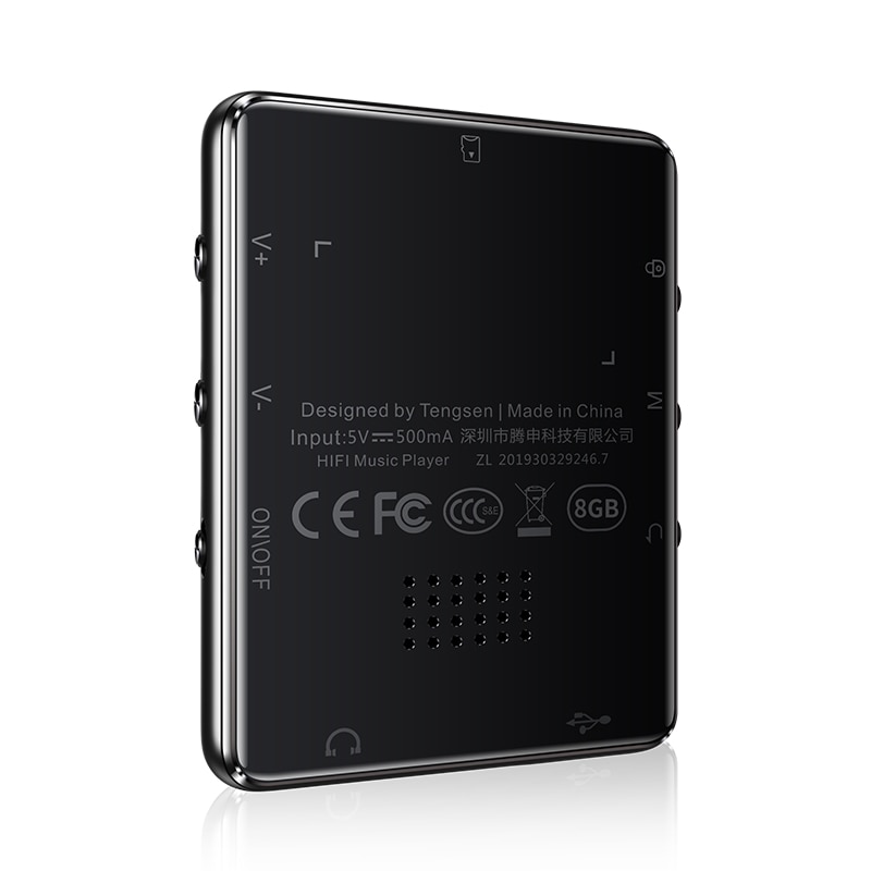 Bluetooth 5.0 metal MP3 player full touch screen built-in speaker 16G with e-book FM radio recording video playback