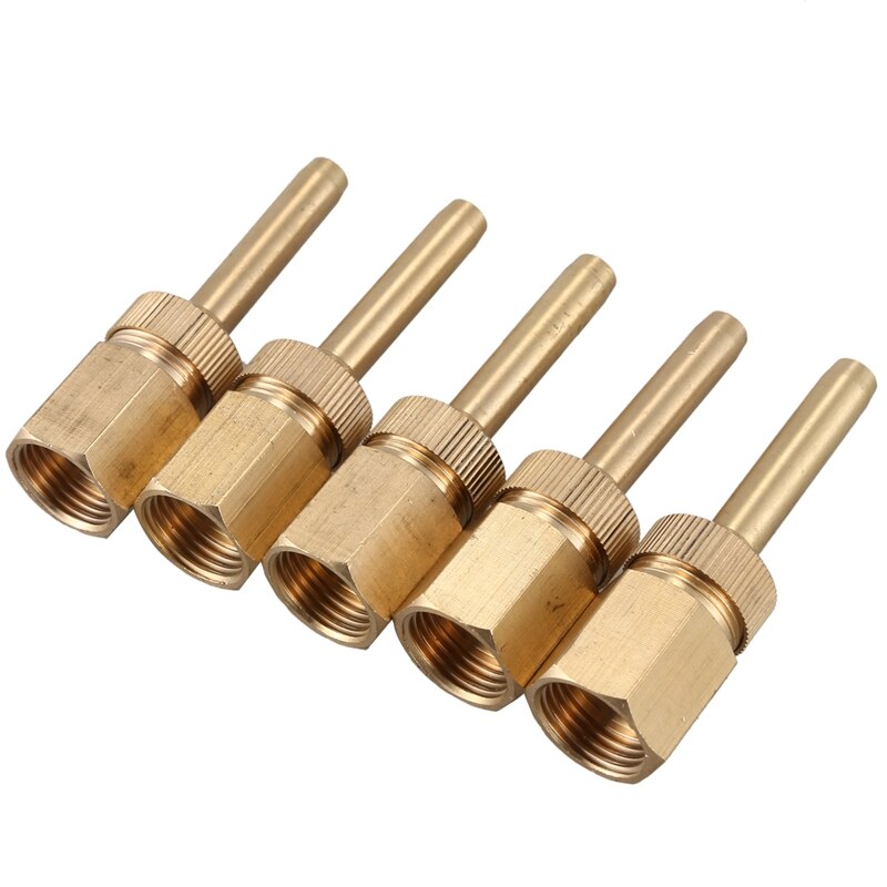 5Pcs 1/2 inch DN15 Brass Fountain Nozzle Adjustable Valve Control Jet Straight Fountain Nozzles Landscape Garden Fountain Garden