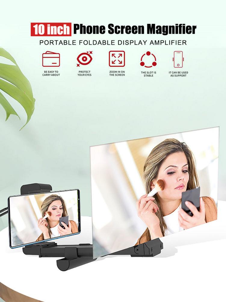 Mobiele Telefoon Screen Vergrootglas 3D Vergroter Vergrootglas Video Versterker Projector Beugel Desktop Holder Stand Voor Telefoon