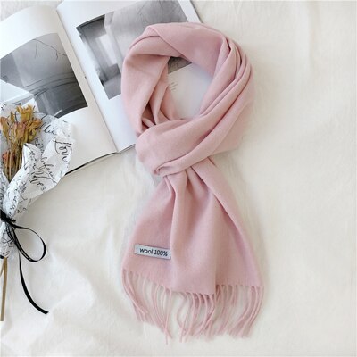 Luna & Dolphin Engeland Vrouwen Kasjmier Virgin Wol Sjaals 190x30cm Schotland Zwart Wit Plaid Edinburgh Plaid Warm school Sjaals: pink