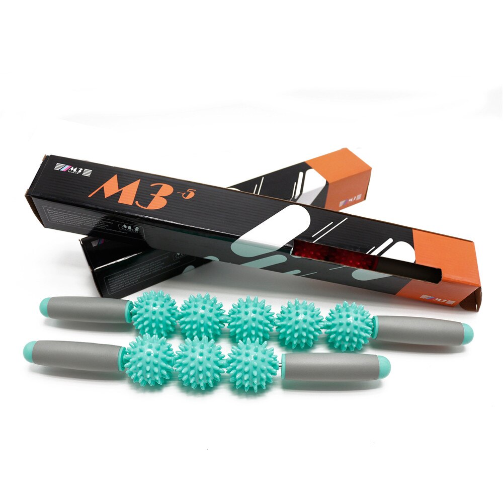 Rouleau de Massage musculaire pour tout le corps, outil de relaxation musculaire, bâton de Crossfit avec balle pointue