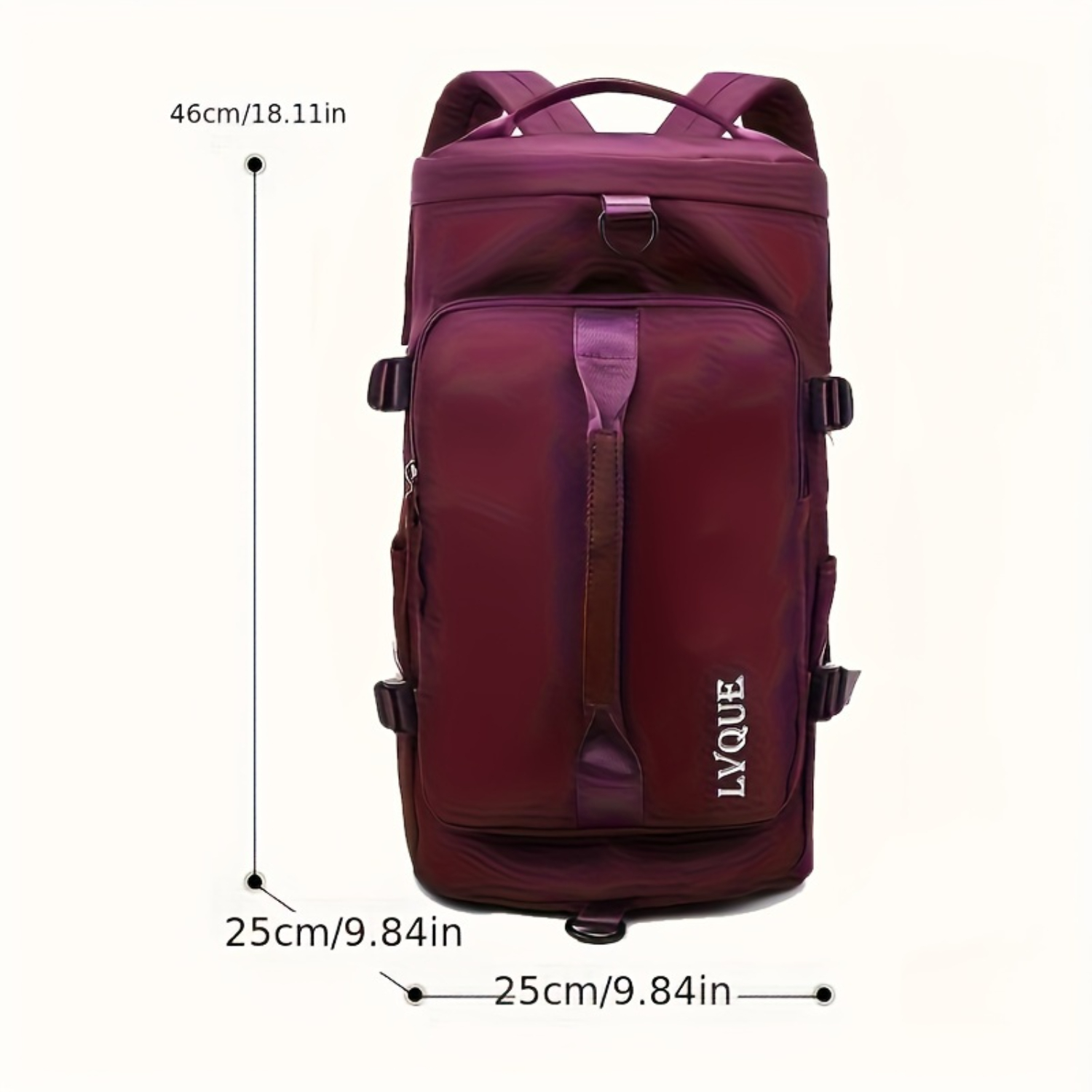 Waterproof Sports Travel Bag – High-Capacity, Multifunctional with Wet/Dry Separation, Utility Pocket for Fitness & High Schoo: GRAY COLOR