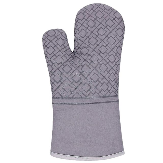 Oven Mitts And Pot Holders , Kitchen Oven Glove High Heat Resistant 500 Degree Extra Long Oven Mitts And Potholder: Grey-Gloves