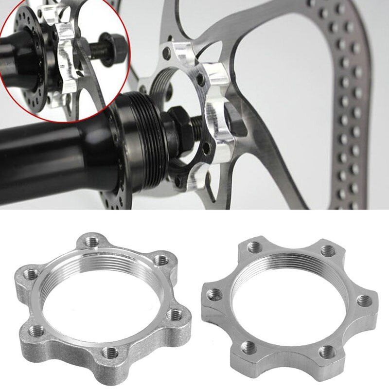 44mm/48mm vélo roue libre moyeu fileté disque frein à disque Rotor 6 boulon bride adaptateur plaquettes de frein accesorios