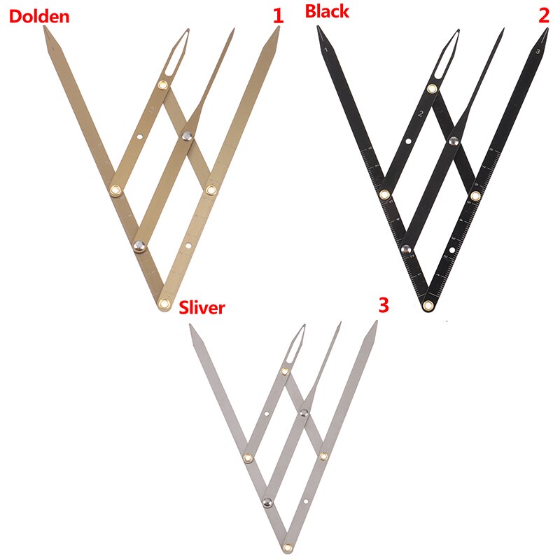 1pcs Stainless steel Golden Ratio Calipers Eyebrow Microblading Permanent Makeup Measure Tool Mean Golden Eyebrow Divider