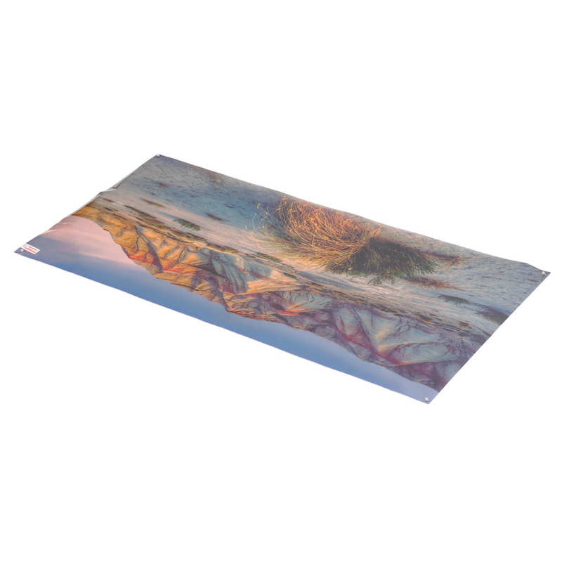 Fish Tank Background Decoration Mountain Desert Pattern Aquarium Poster Self Adhesive for Underwater Scene