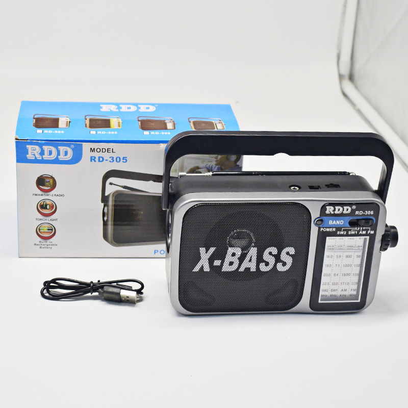 portable FM Radio AM Sw1 SW2 All Waves Radio Multiband Shortwave FullBand Radio Headphone jack/flashlight: Default Title