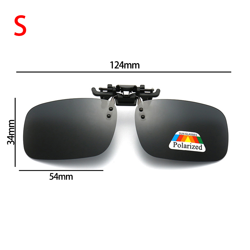 Polarized Clip Sunglasses Myopia Glasses Clip Driver Goggles Fishing Night Vision Myopia Clip-on Sun Shading Eyeglasses: Orange