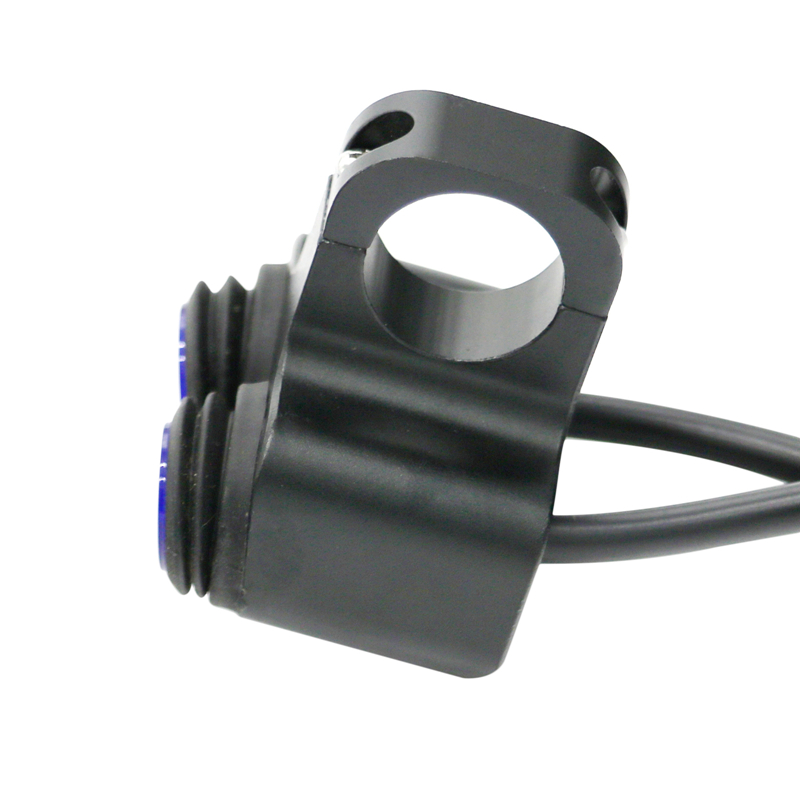 MoFlyeer Motorcycle Handlebar Switch 2 Control Button Motorbike 22mm 7/8" Bar Refit Switches ON/OFF Indicator