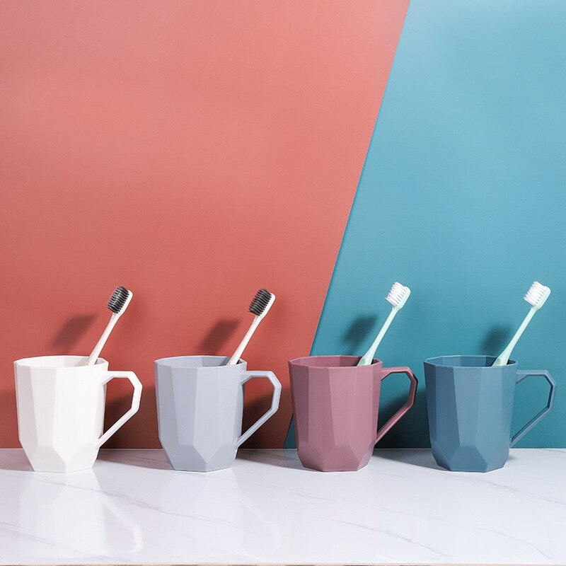 Bathroom Washing Cup Daily Necessities Daily Necessities Water Cup Geometric Irregular Mouth Cup