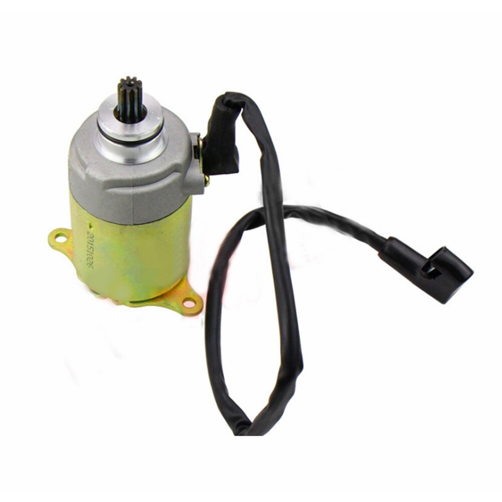 Motor de arranque de la motocicleta 9 dientes Quad Atv Buggy ciclomotor de cobre lleno de la motocicleta de arranque para GY6 125cc 150cc