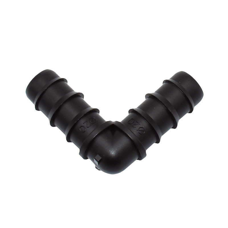 Wxrwxy riego de jardín 20mm codo púa 25mm juntas dobladas conector de riego púas 3/4 manguera conector de junta de reparación 5 uds