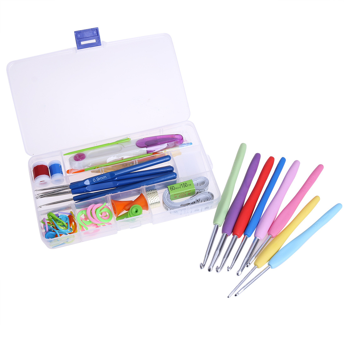 Crochet Hook Set Knitting Needles Set Stainless Steel Home Use Sewing Tool Craft Case Crochet Agulha Set Weaving Sewing Tool GYH