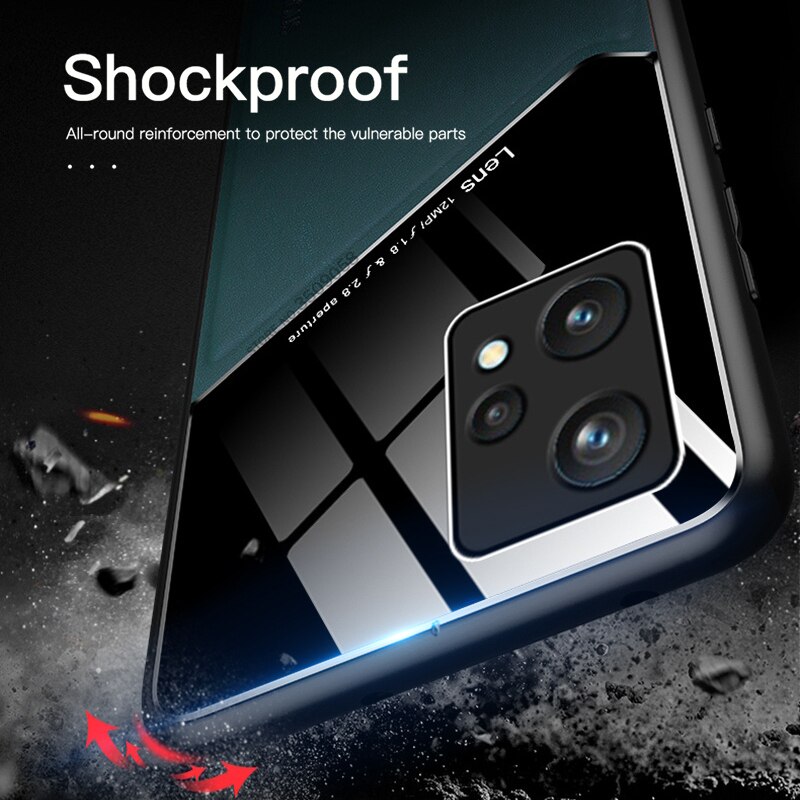 Realme9Pro+ Case Leather Car Magnetic Holder Phone Covers For OPPO Realme 9i 9 Pro Plus Pro+ 5G TPU Soft Frame Shockproof Coque