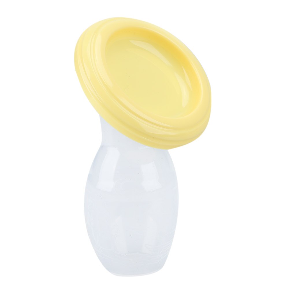 Mamilo de amamentação de amamentação manual bombas de mama poderoso super forte sucção 120ml garrafas de leite de alimentação: yellow