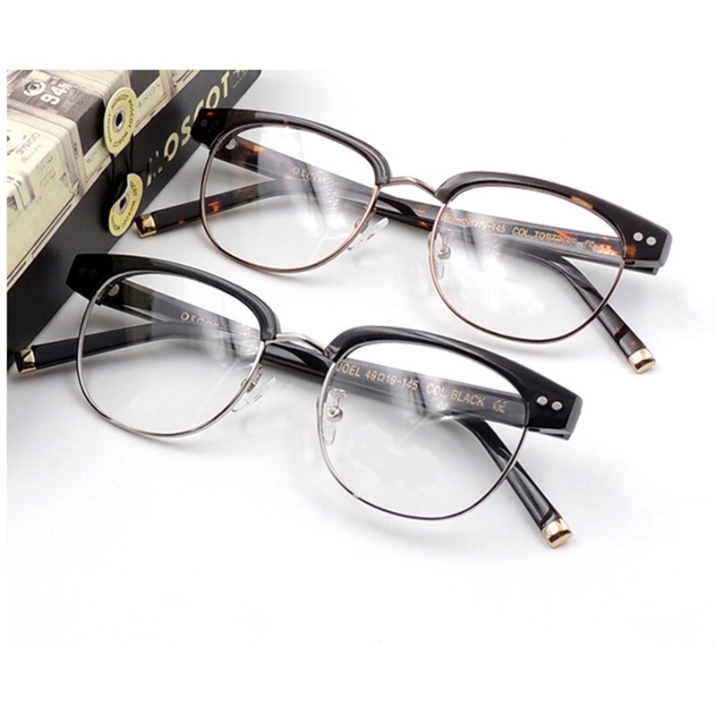 Okulary mężczyźni Johnny Depp okulary klasyczny oprawki okularów z acetatu kobiety marka okulary dla osób z krótkowzrocznością rama czyste soczewki skrzynka szczyt jakość