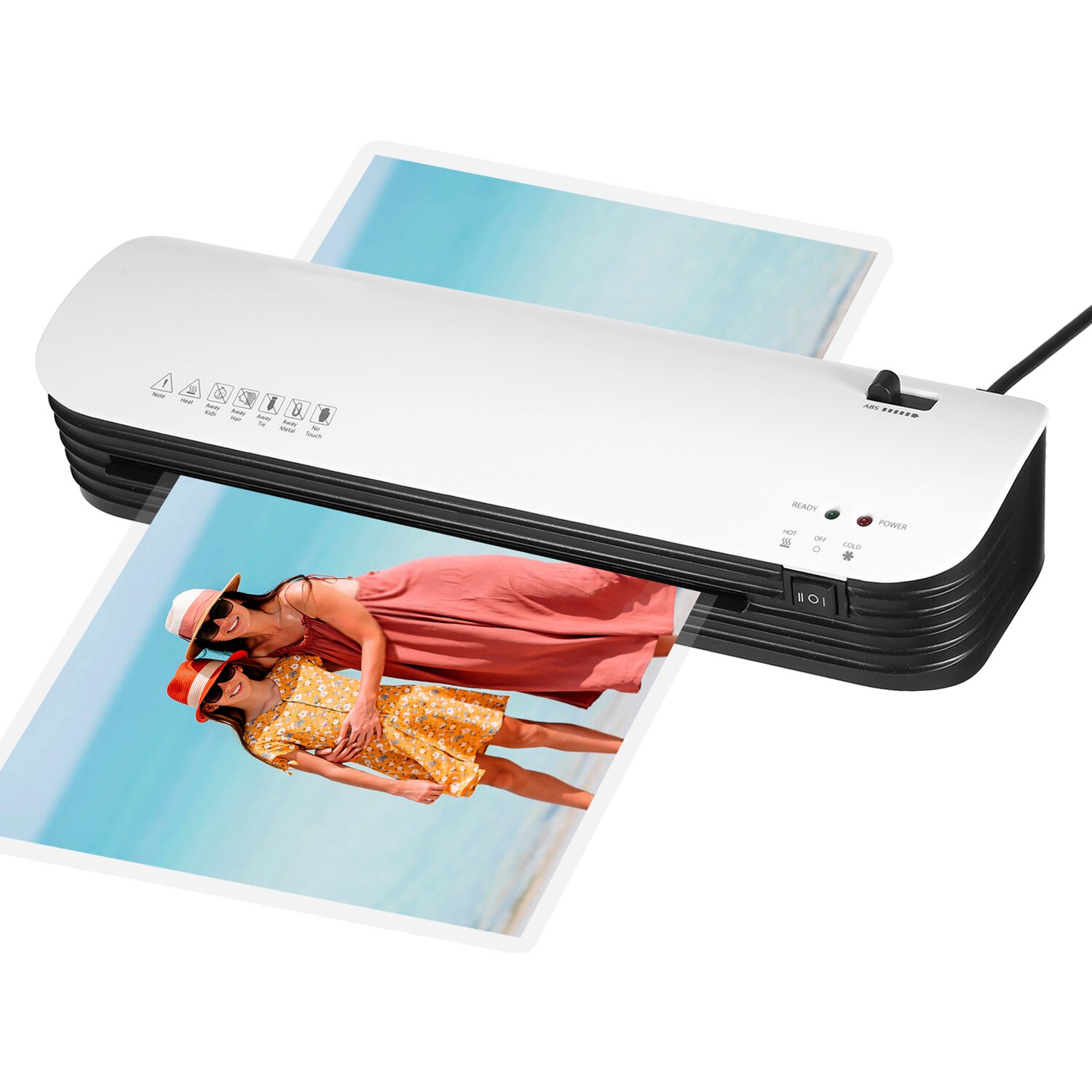 SL299 Laminator Machine Set A4 Size and Cold Lamination 2 Roller System 20 Laminating Pouches Paper Cutter Corner Rounder