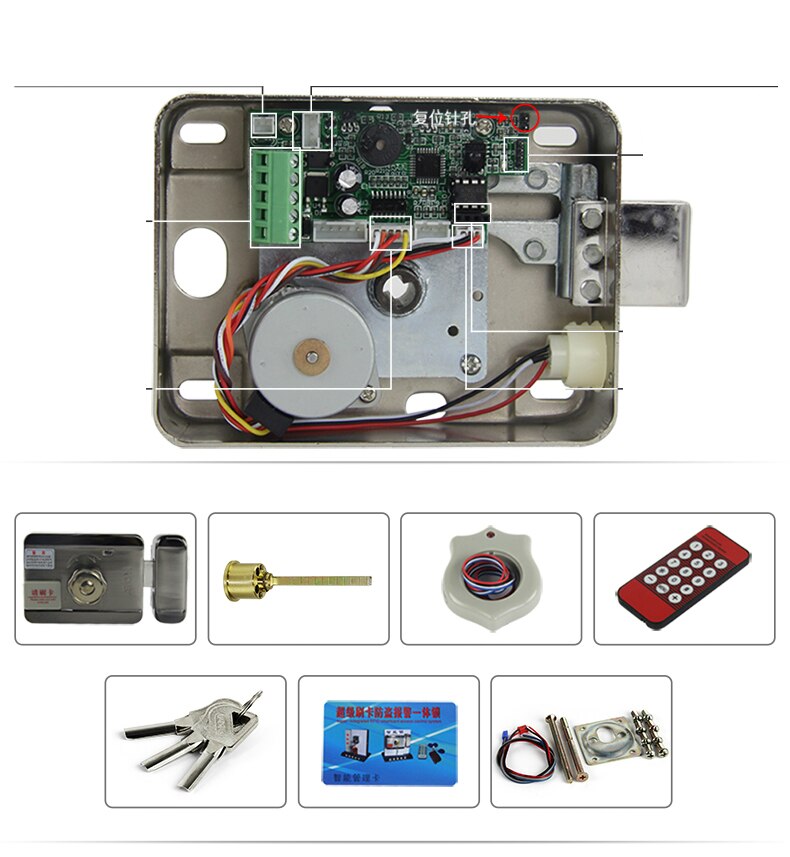 Elektrische Controle Lock Elektronische RFID Deurslot voor Video Intercom Deurbel Toegangscontrole Systeem Video Deurtelefoon