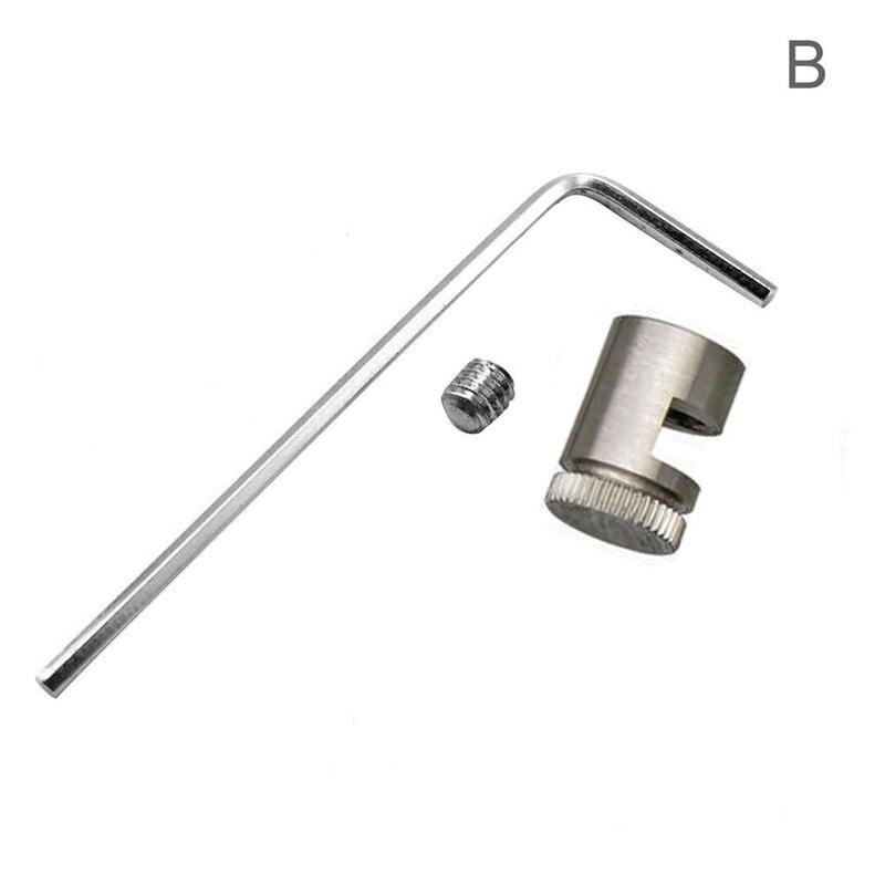 1Pcs Push Cutter Schroeven Moersleutel Mes 110 Duim Stud Push Mes Knop Heldere Messing Duim Nagel Schroef Pusher Schroef: silver
