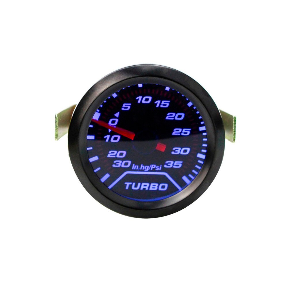 2 &quot;52mm Auto Turbo Boost Gauge PSI Rook Dial Blauwe LED Licht Interieur Auto Meter Auto gauge