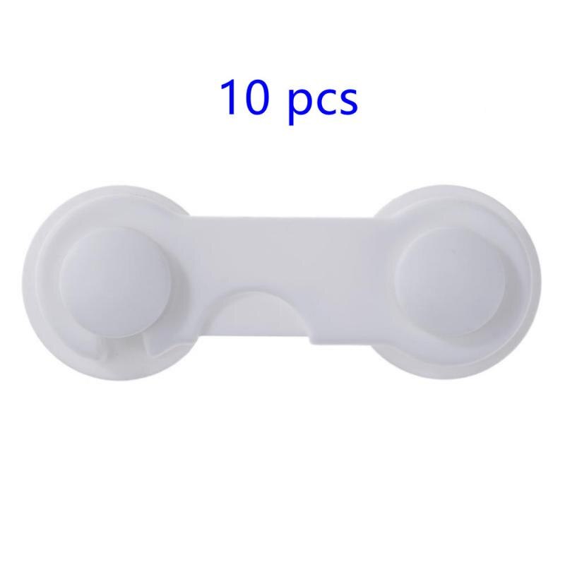 Meerdere Stukken Kinderen Veiligheid Protector Baby Care Multifunctionele Kind Baby Veiligheidsslot Koelkast Venster Kast Kledingkast: A 10pcs white