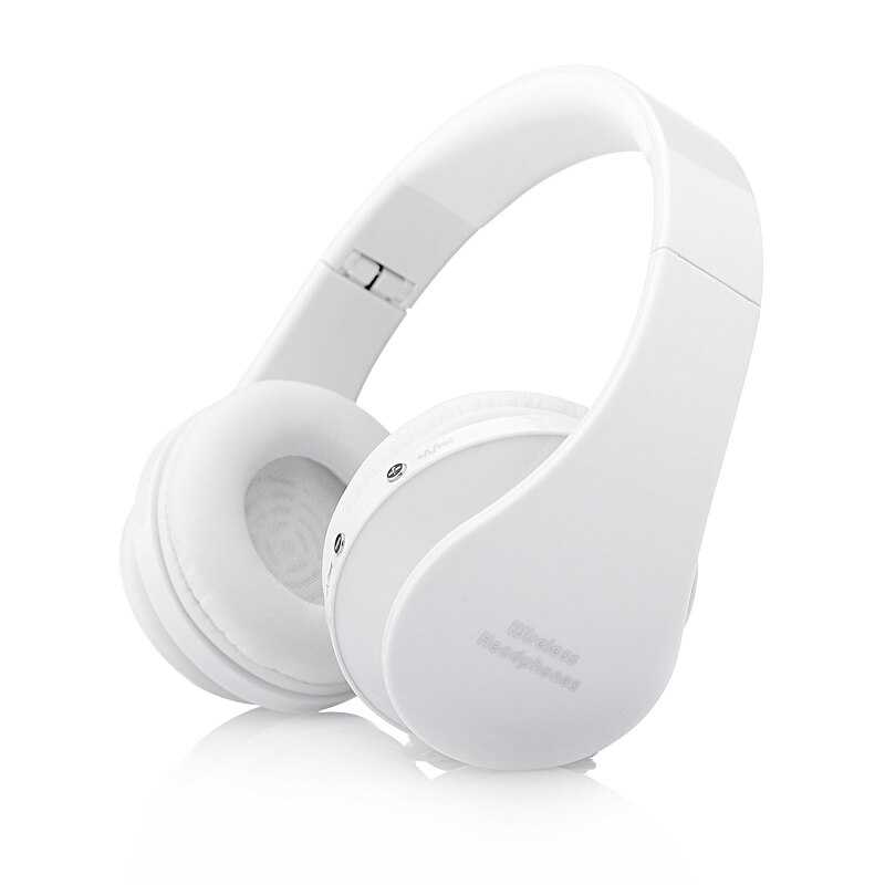 Blutooth Casque Audio Bluetooth Headset Wireless Headphone Big Earphone For Your Head Phone iPhone With Mic Computer PC Aptx Set: White