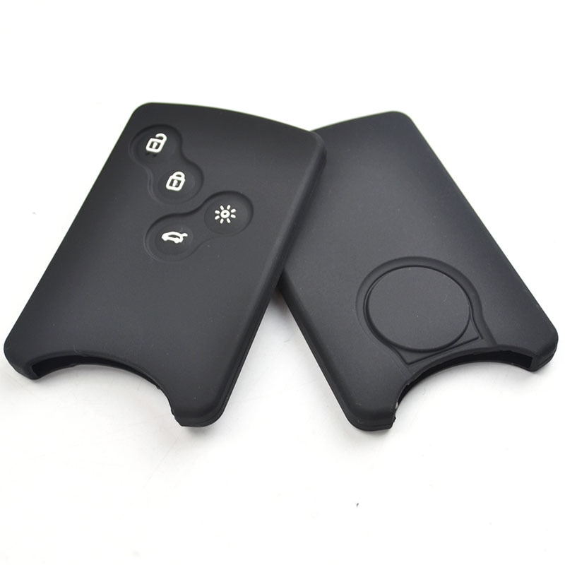 4- knops siliconen sleutelhoesje geschikt voor renault scenic clio laguna megane captur kaptur koleos duster sandero twingo