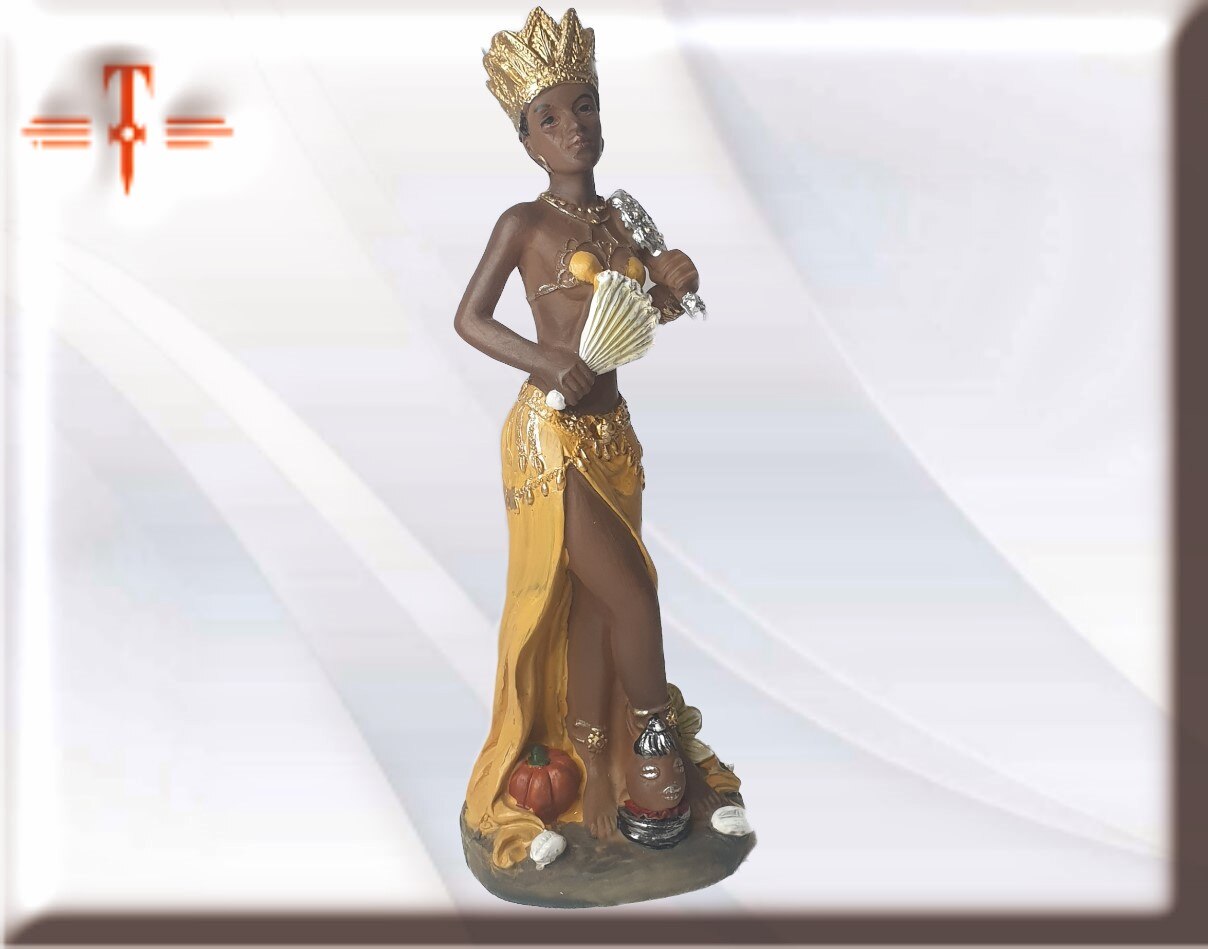 Estatua Orisha Oshun Oxun , Santería , Palo Mayombe