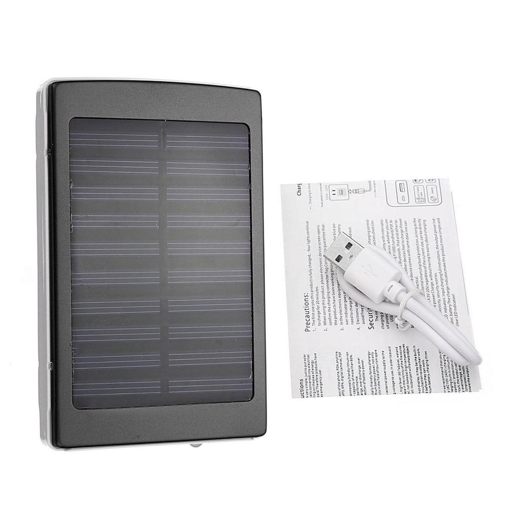 50000 mah dobbel usb solenergi ekstern strømbank batterilader til telefon nettbrett: misligholde tittel