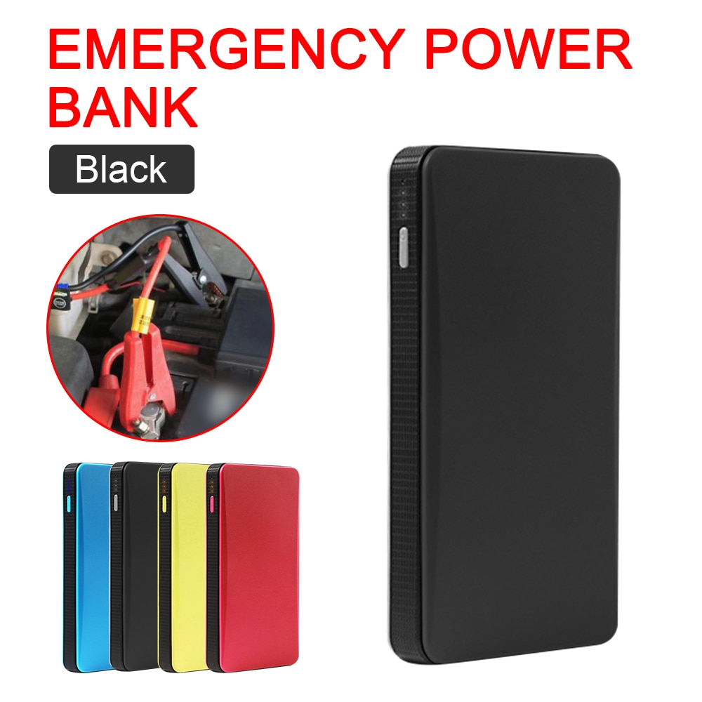 Portabel mini slim 20000 mah bil hoppstartare powerbank 12v motor batteriladdare booster bilbatteri startladdare