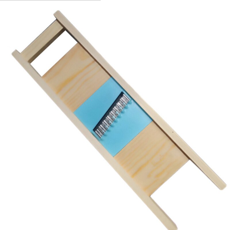 Solid Wood Potato Grid Slicer Potato Net Flower Vegetable Slicer Corrugated Flower Cutter Wave knife Potato Grid Slicer