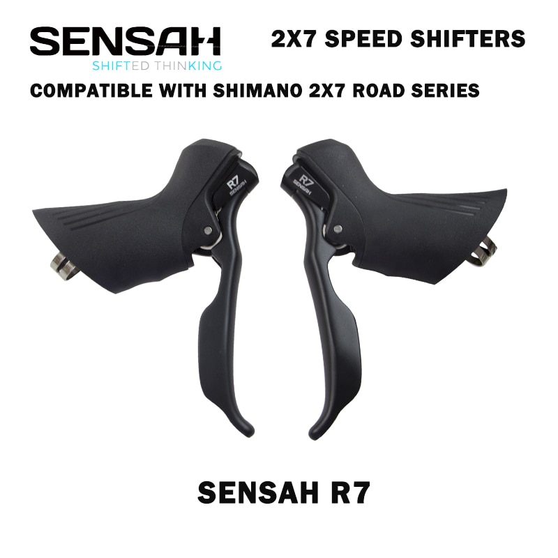 SENSAH-palanca de cambios R7 para bicicleta de carretera, freno de 2x7 velocidades, desviador Compatible con R6800 Claris Sora st-a070 STI