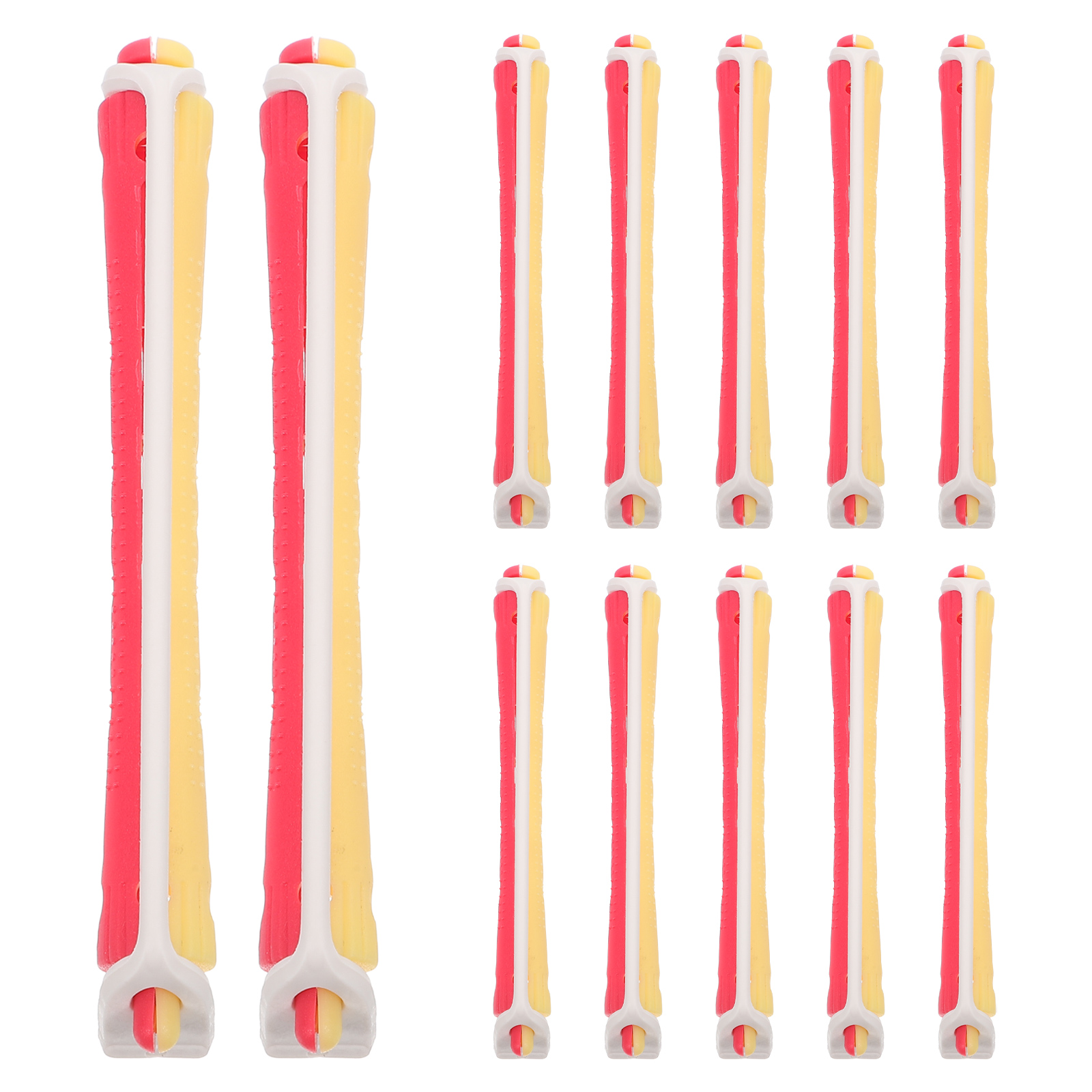 12pcs Perm Rods Hair Curlers For Hair Rollers Short Hair Styling Tools Curling Rods Hair Waving Rollers Perm Cylinders Hair: Blue