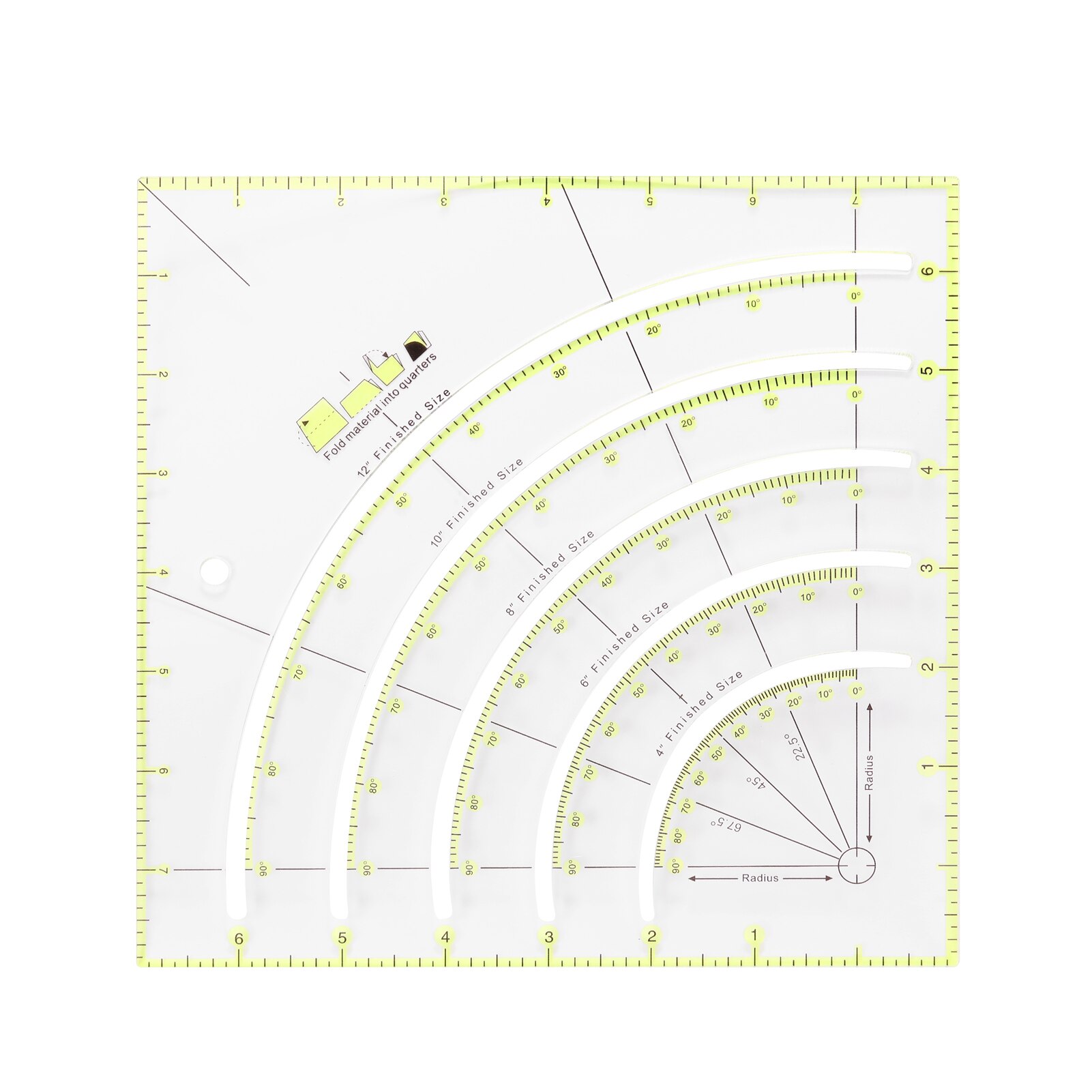 Portable Multifunction Multi Angle Ruler Cutting Rulers Patch Work Ruler Sewing Auxiliary Home Household DIY Tool