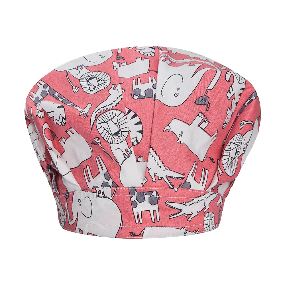 Verpleegkundige Caps Kleine Bloemen Pring Hoeden Verstelbare Lange Haar Scrub Cap Schoonheidssalon Verpleging Cap Laboratorium Pet Shop Scrub hoeden: hat 32012