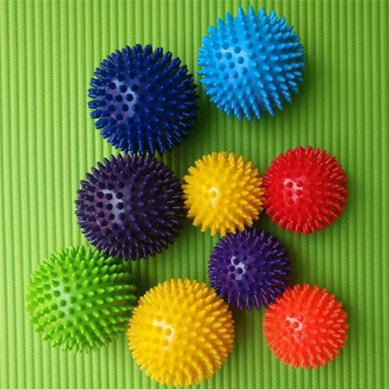 Bærbar pigget massasjeball triggerpunkt sport Fitness hender føtter plantar smertelindring fasciitt sport yoga ball trening