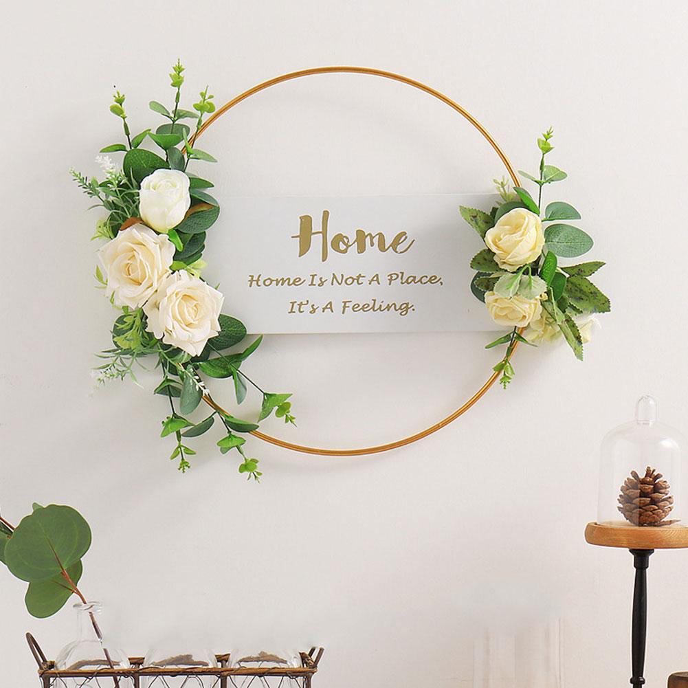 Garland Wall Decoration Indoor Welcome Card Garland pendant Decoration Decoration Metal Home Z9J7