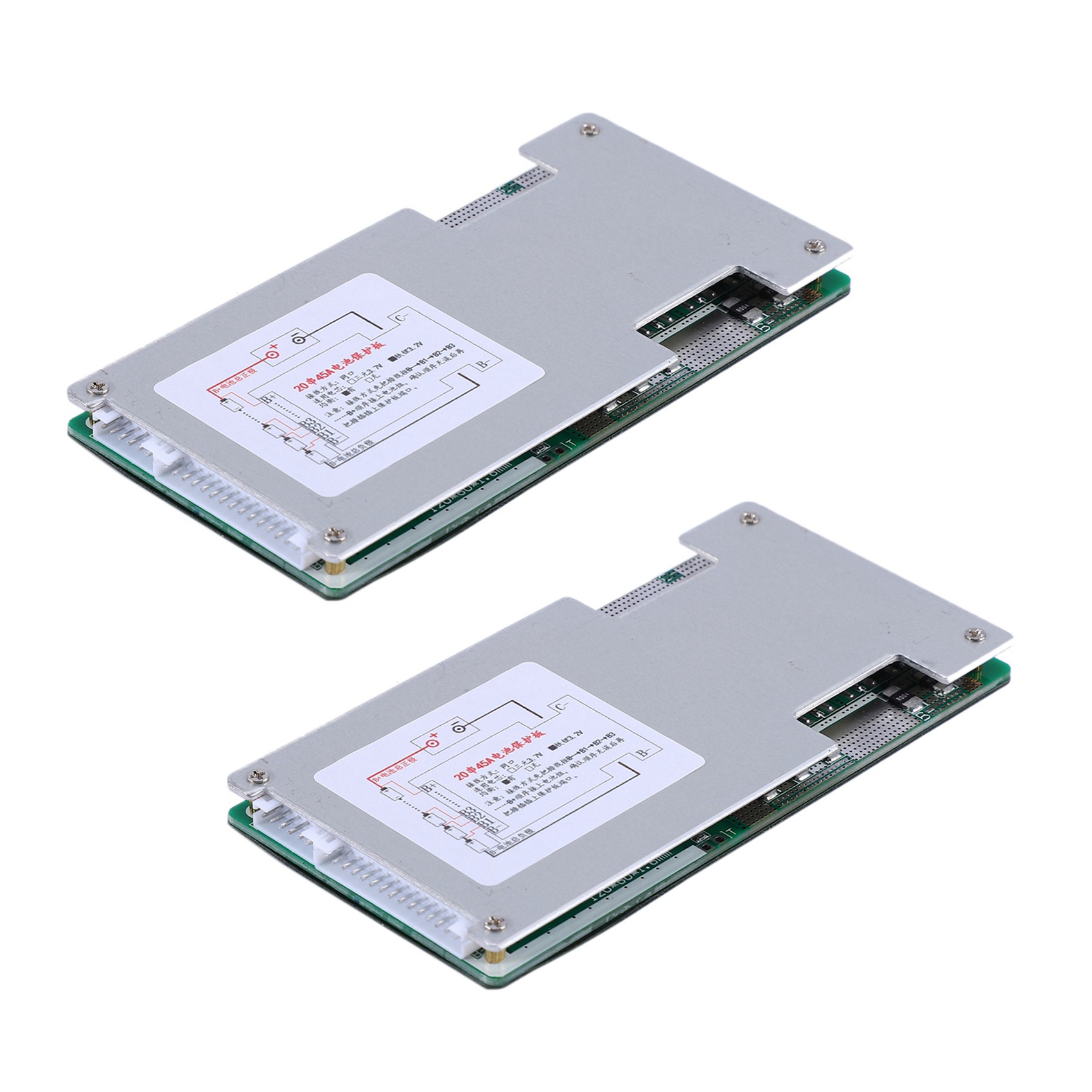 Hacken-2X 20S 60V 45A Lifepo4 Batterieschutzplatine BMS PCB mit Gleichgewicht für Motorrad E-Fahrrad Rolle