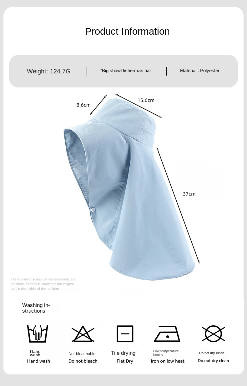 Sommerhatte til kvinder udendørs uv-beskyttelse med hals og solskærme til kvinder fiskeri vandreture bred skygge sjal solcreme hestehale kasket