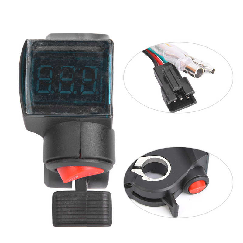 E-Bike Thumb Throttle Display E-Bike Voltage Display E-Bike Voltage Display E-Bike Duim throttle Lcd Accuspanning Display