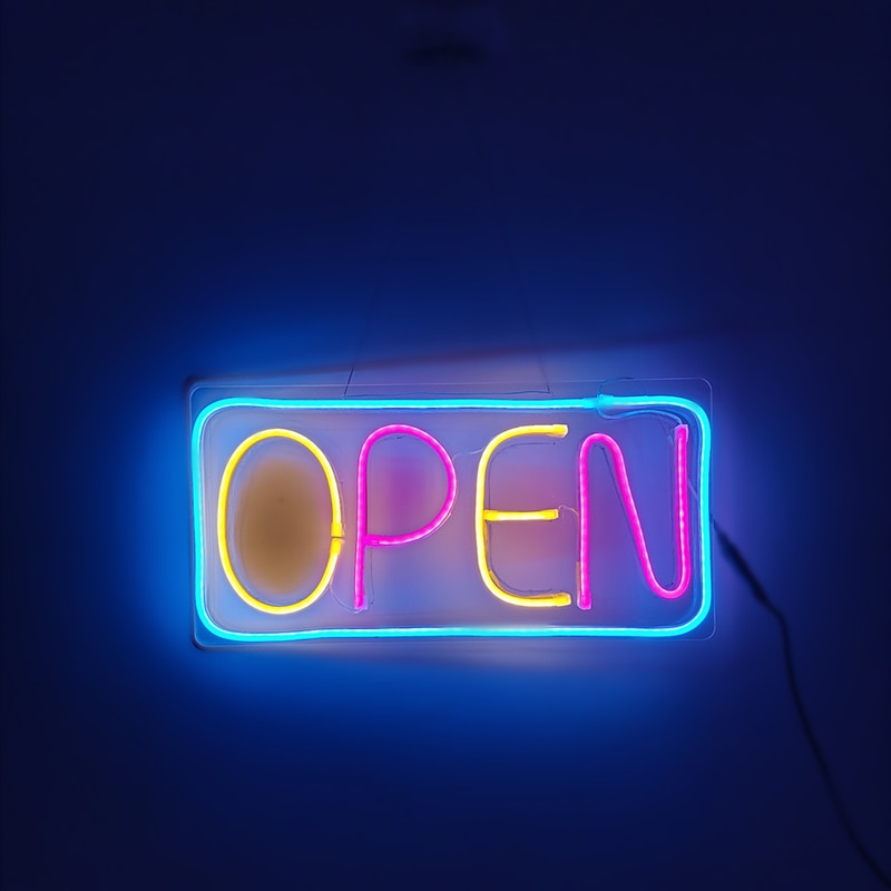 N129 Store Advertising Open Sign Boards Led Board Display LED Working Shop Banner Neon Business Billboard: Hand controller