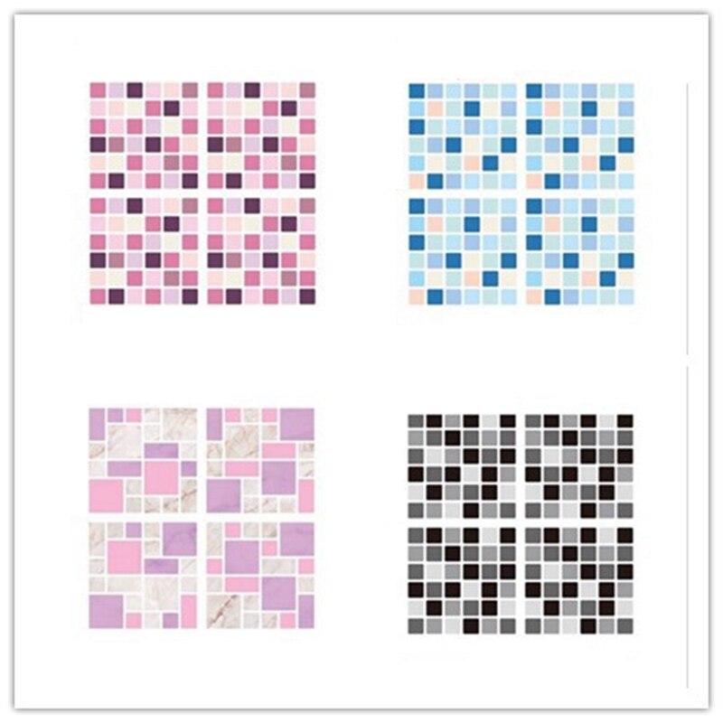 13*13cm 4 stk middelhavsstil retro fliser badeværelse køkken mosaik marokkansk arabisk wallstickers køkken backsplash selvklæbende